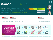 Tablet Screenshot of isanon.cz